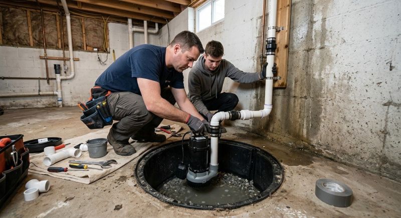 Basement Sump Pump Service in Manchester, NH