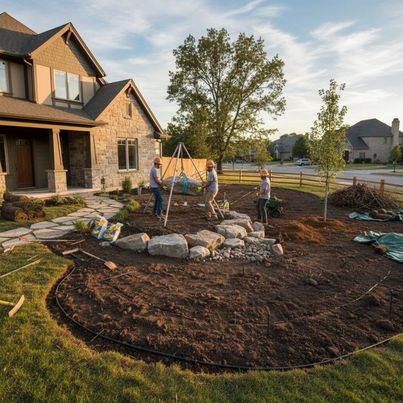 Local Landscape Grading pros at work