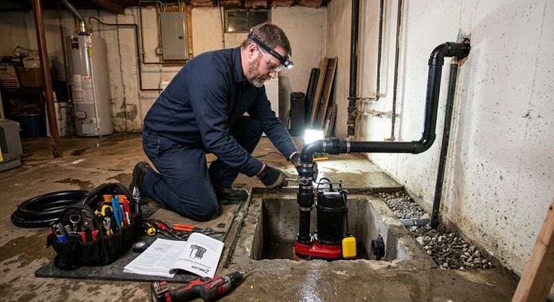 Basement Drainage Installation in Montgomery, AL
