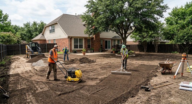 Lawn Leveling in Houston, TX