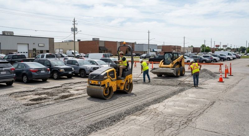 Parking Lot Leveling in Gwinnett County, GA